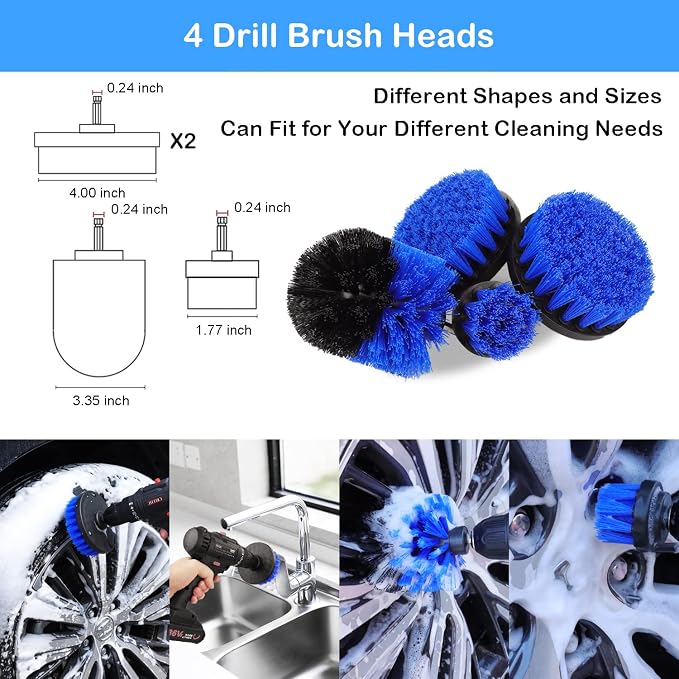 20Pcs Car Wheel Tire Detailing Brush Set, Car Detailing kit, Car Detailing - Image 3