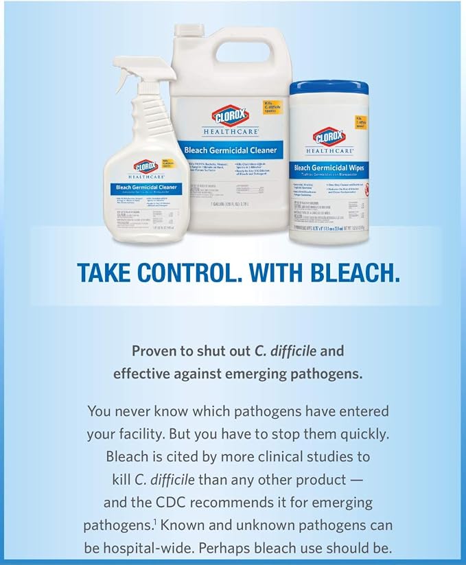 Clorox Healthcare Bleach Germicidal Wipes - Image 8