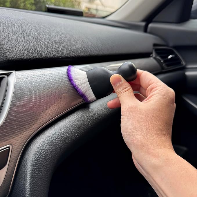 Car Detailing Brush, Soft Bristle Cleaning Brush, Scratch-Free Auto Duster Tool - Image 8