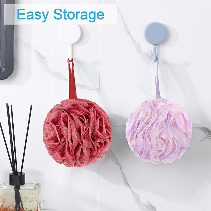 AmazerBath Loofah Sponge 60g/Piece, Exfoliating Bath Sponge Body Scrubber - Image 7