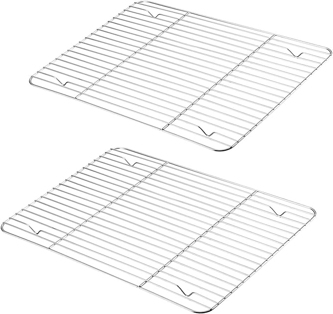 P&P CHEF Cooling Baking Rack Pack of 2, Stainless Steel Cooling Racks by PPCHEF