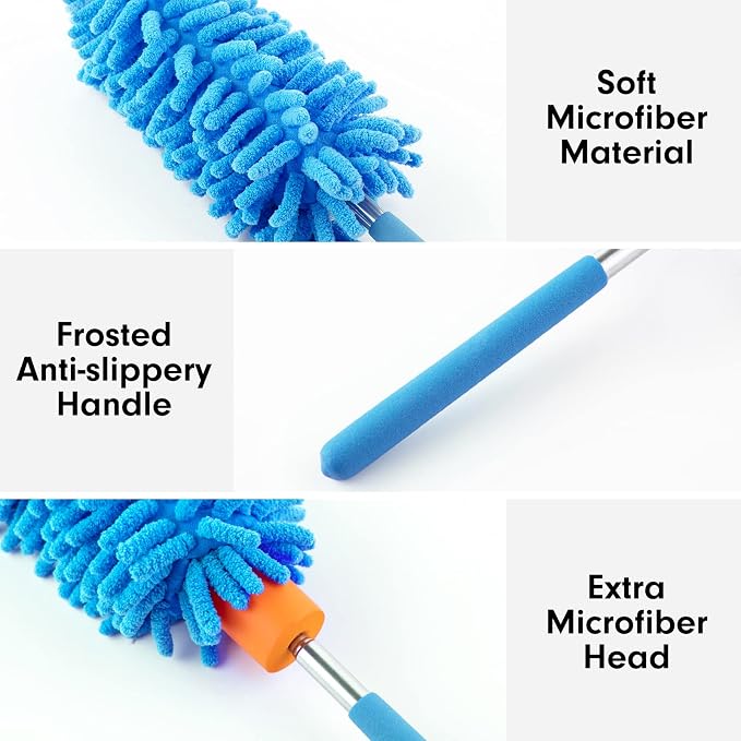 Microfiber Duster for Cleaning, Tukuos Hand Washable Dusters - Image 6