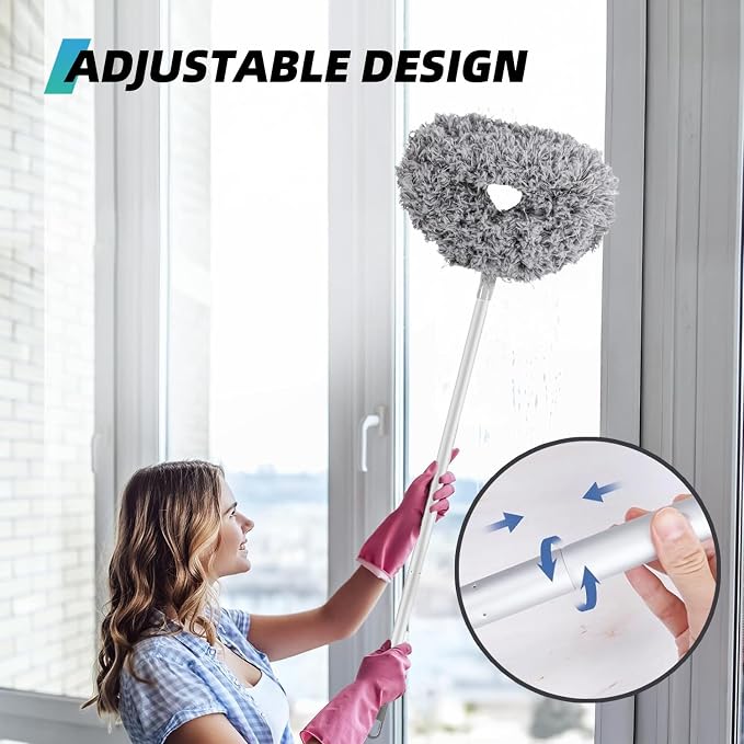 DRQ Ceiling Fan Cleaner Duster, Reusable Microfiber Duster - Image 3