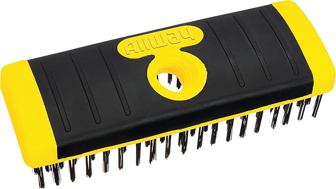 ALLWAY SB619 Soft-Grip Carbon Steel Wire Scrub Brush Block - Image 2