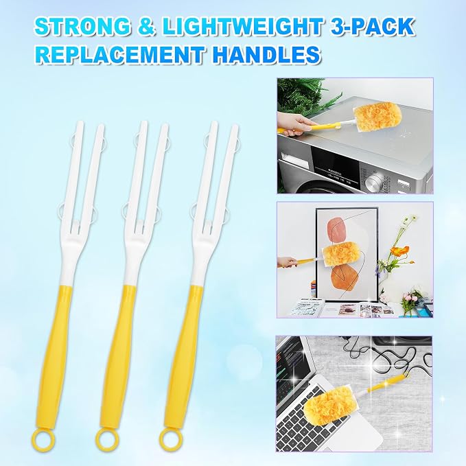 3 Pack Replacement Duster Handles Compatible - Image 3
