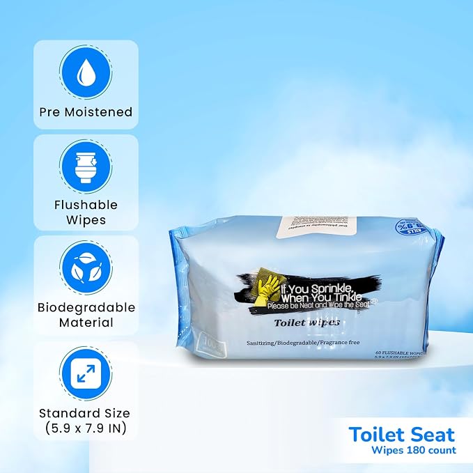 3 Pack Refill Pack Toilet Seat Wipes - Image 3