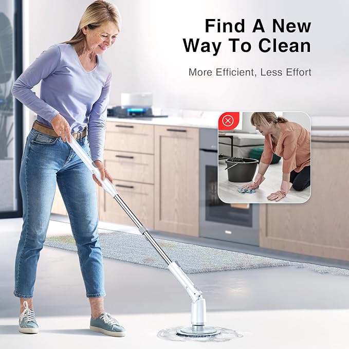 LABIGO Electric Spin Scrubber LA3 Pro, Cordless Bathroom Scrubber - Image 6