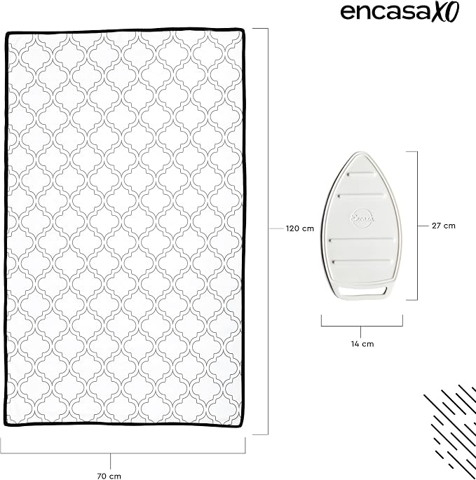 Encasa XO Ironing Mat/Pad with 3mm Padding & Silicone Iron Rest - Image 4