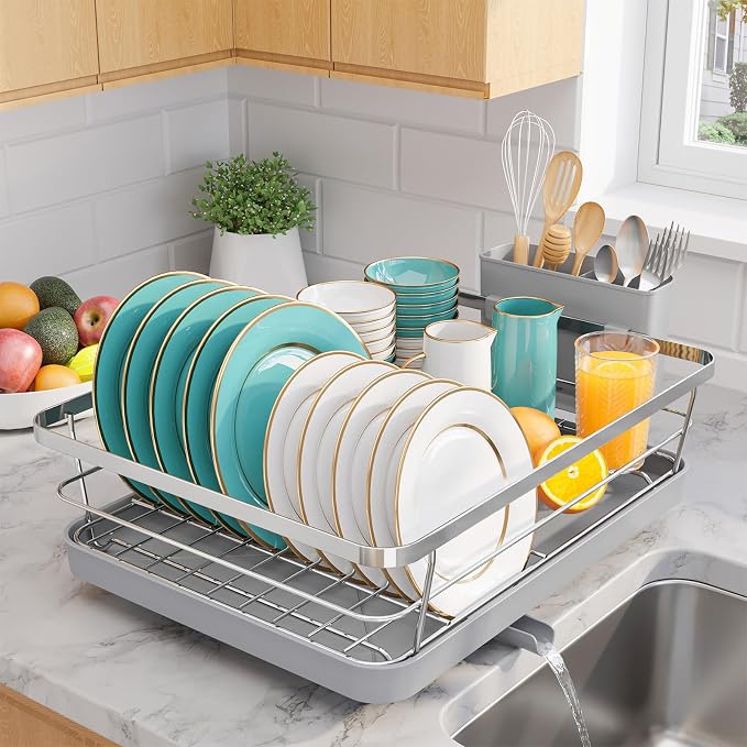 Stainless Steel Dish Drying Rack by Sakugi