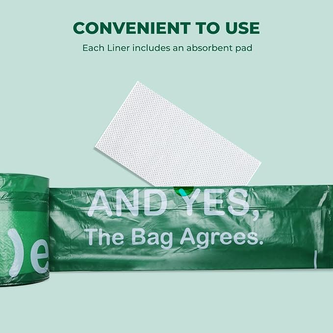 Commode Liners with Absorbent Pads, Universal Disposable Commode/Bed Pan Liners - Image 3
