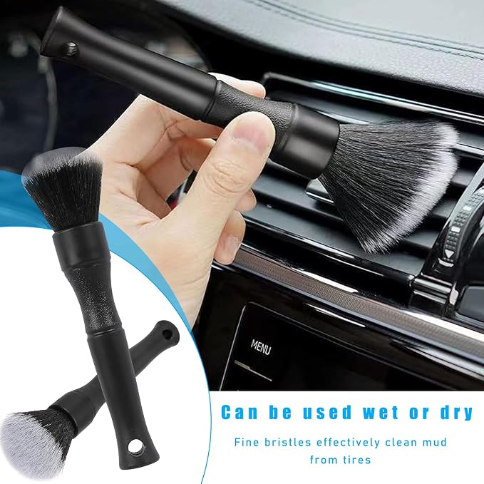 Ziciner Car Detailing Brush, Ultra Soft Car Detail Brush Kit - Image 4
