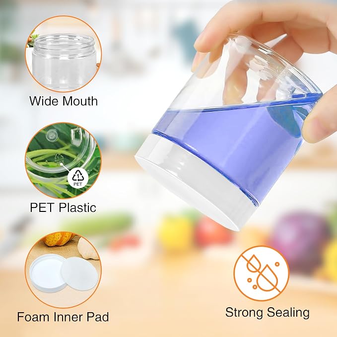 8 OZ Plastic Jars - Image 3