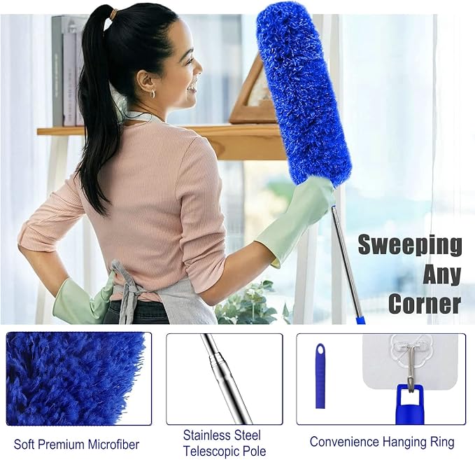 Microfiber Duster Kit High Reach Ceiling Fan Duster - Image 6