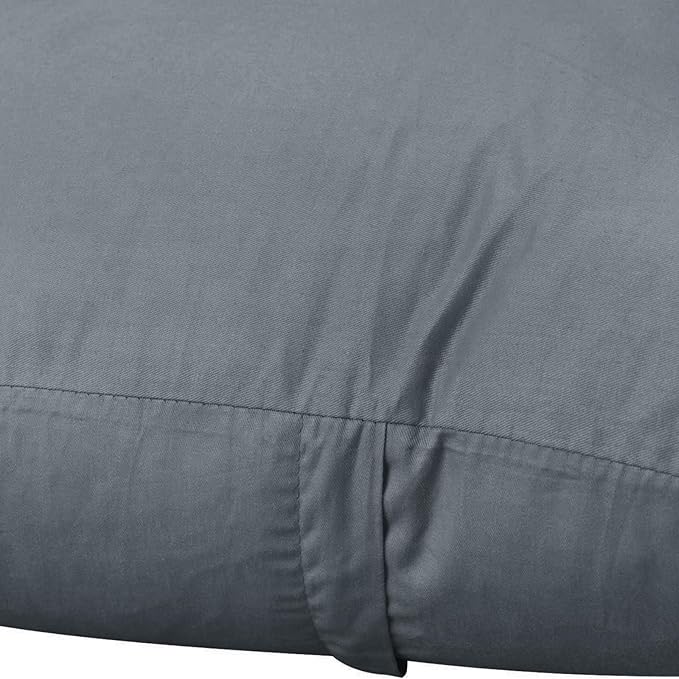 Thmyo 4-Pack 100% Cotton Comfortable Solid Decorative Throw Pillow Case, Square Cushion Cover Pillowcase Sublimation Blank Pillow Covers DIY Throw Pillowcase for Sofa(16x16 inch/ 40x40cm, Dark Grey)