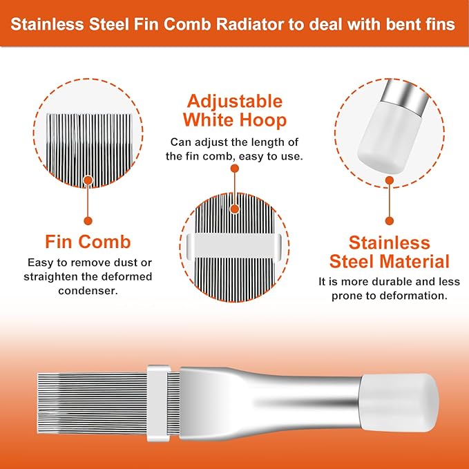 Cenipar 2PCS Air Conditioner Condenser Fin Comb Set Include FCR6 Fin Comb and - Image 3