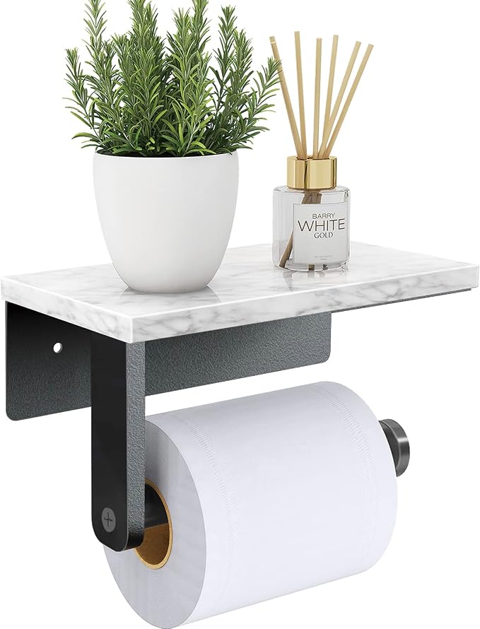 Marble Toilet Paper Holder by GypieHouseware