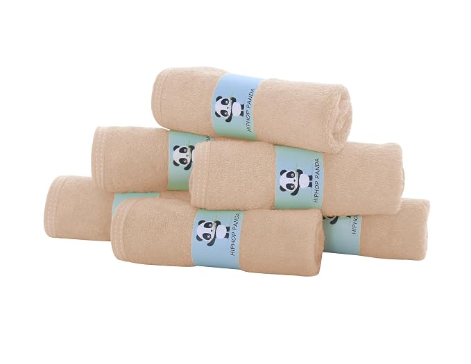 HIPHOP PANDA Baby Washcloths, Rayon Made from Bamboo - Image 4