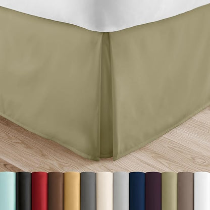 Linen Market Bed Skirt - Ultra Soft Microfiber - Easy Fit with 14 Inch Tailored Drop - Hotel Quality, Shrinkage & Fade Resistant - Bed Cover - King Bed Set - Bedroom Décor - (King, Sage)