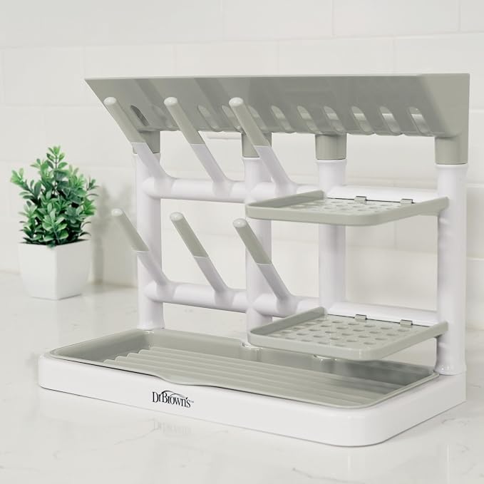 Dr. Brown's Drying Tower, Stand-Up Drying Rack, Countertop Baby Bottle Drying - Image 12