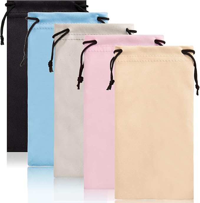 TRIUMPH VISION Soft Eyeglass Pouch 3 Pack by TRIUMPHVISION