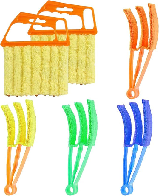 6 Pcs Window Venetian Blind Cleaner Duster Tool, Microfiber 6 Finger Duster by LZJPECES