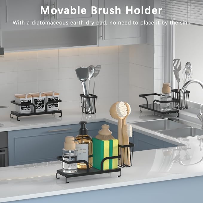 Sponge Holder for Kitchen Sink, Sink Caddy Organizers - Image 7