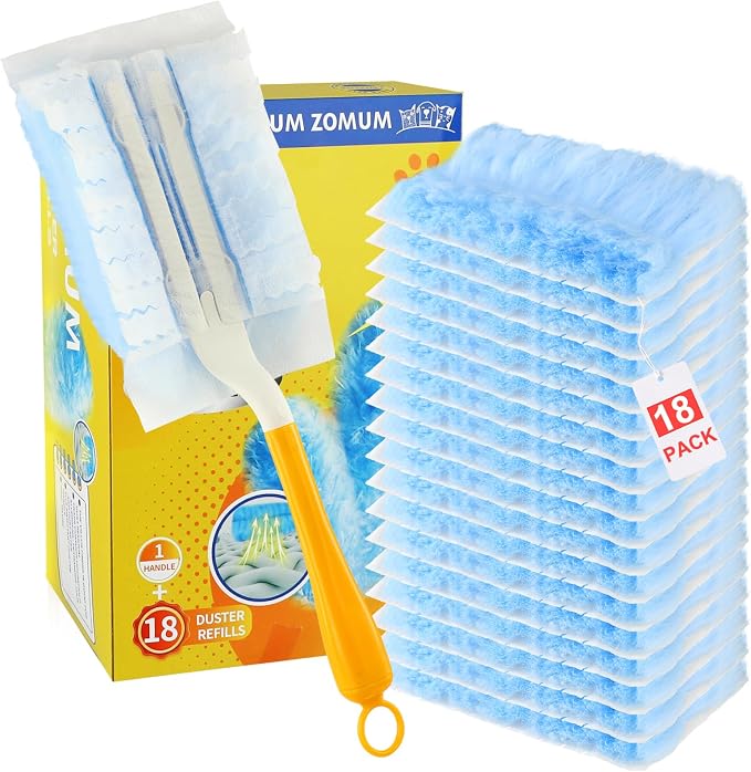 Duster Refills for Swiffer Dusters，Strong Static Dust Removal，Duster Refill by Zomum