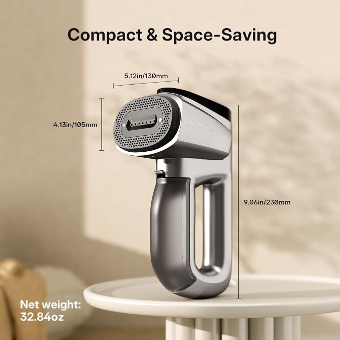 GKJ Steamer for Clothes, Handheld Vacuum Steamer 2300 Pa Suction, Portable - Image 8