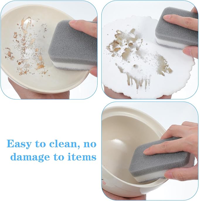 40 Pcs Kitchen Dishwashing Sponge Individually Wrapped Sponges, Bulk Non - Image 4