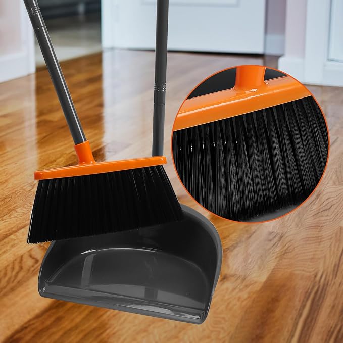 Long Handle Broom with Dustpan Combo Set - Image 5