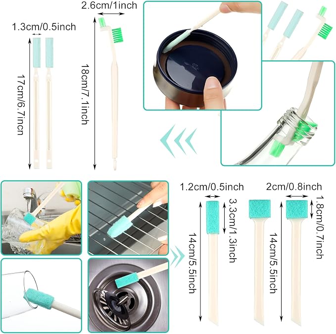 Nuenen 16 Pcs Small Household Cleaning Brushes - Image 2