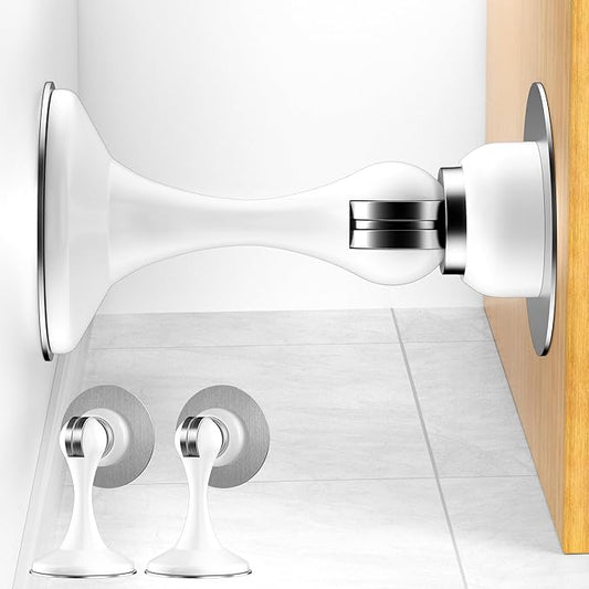 Crosize Magnetic Door Stoppers 2 Pack, Stainless Steel Door Catch by Crosize