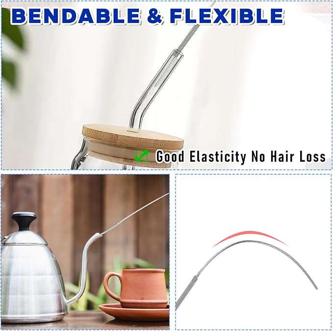 2 Pcs Long Tube Cleaner Brush, Extra Long Pipe Tube Cleaner Flexible Longs - Image 4