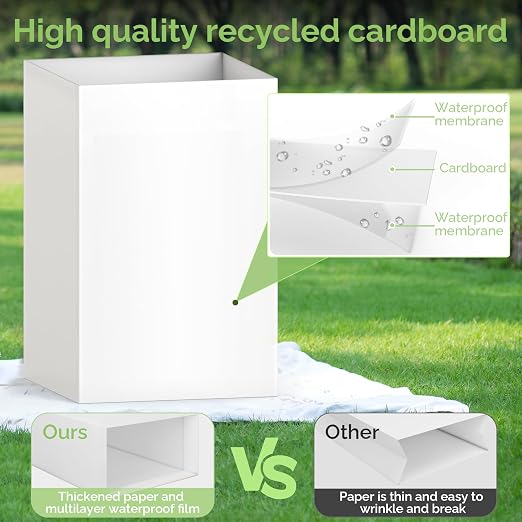 4 Pack Extra Large Disposable Trash Cans, Reusable Portable Garbage Can - Image 4