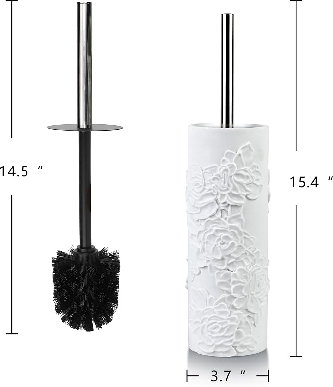 Toilet Brush and Holder Set for Bathroom, Stylish and Durable Cleaning Tool - Image 2