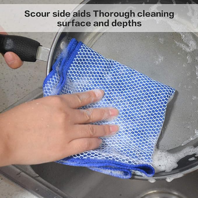 SINLAND Microfiber Dish Cloth for Washing Dishes Best Kitchen Washcloth - Image 6