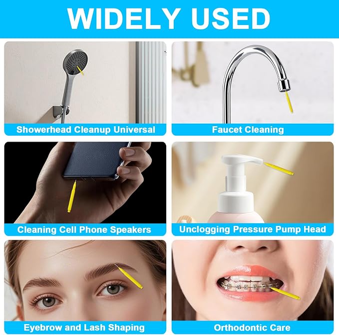 Multiplesize Showerhead Cleaner Tools, Shower Head Cleaning Brushes Small Hole - Image 6