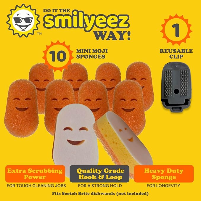 Smilyeez No Plastic Mini Moji Scrubbing Sponge Refills - Image 2