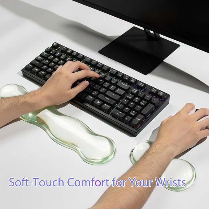 Gel Keyboard and Mouse Wrist Rest Set, 2-PC Cute Wrist Rest - Image 7
