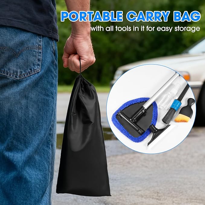 Windshield Cleaner Tool, Car Interior Cleaning Kit - Image 7