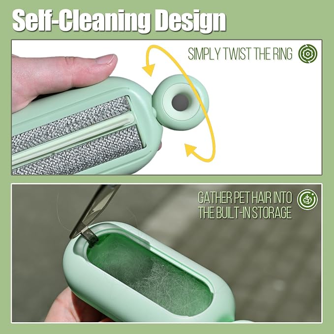 Lint Roller Resuable for Clothes, Magic Self- Cleaning Pet Hair Remover for - Image 3