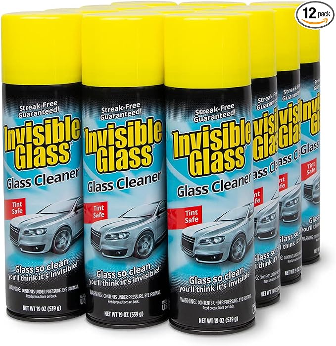 Invisible Glass 91164-12PK Premium Aerosol Glass and Window Cleaner by InvisibleGlass