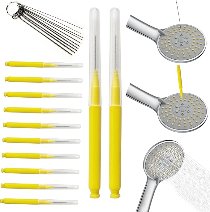 Multiplesize Showerhead Cleaner Tools, Shower Head Cleaning Brushes Small Hole by KUWSEIY