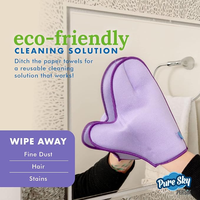 Pure-Sky Glass Cleaning Cloth Glove - Image 8