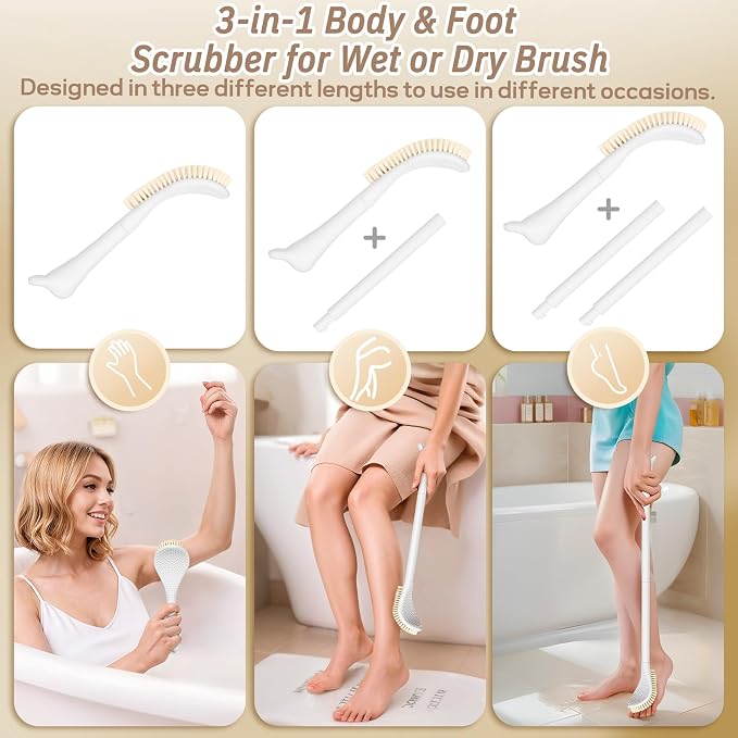 New Foot Brush & Foot Files Set, 3-IN-1 Foot Scrubber - Image 4