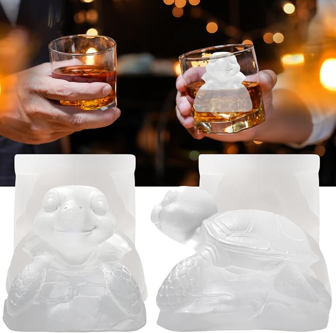 3D Turtle Ice Cube Silicone Molds Tray by SIUPER