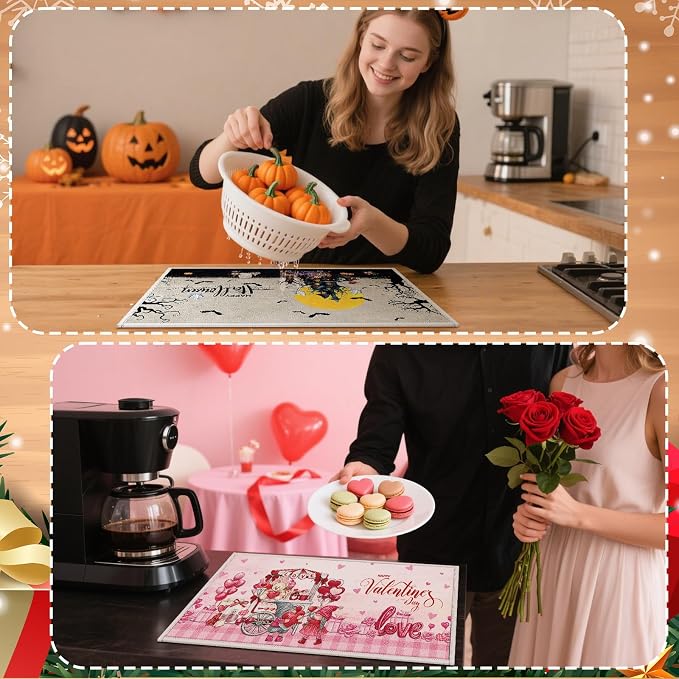Meanplan 12 Pcs Seasonal Dish Drying Mats - Image 7