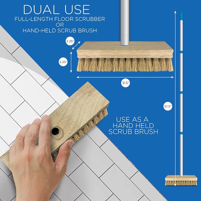 LOLA Deck Scrub Brush, Removes Dirt & Grime from Patios - Image 2