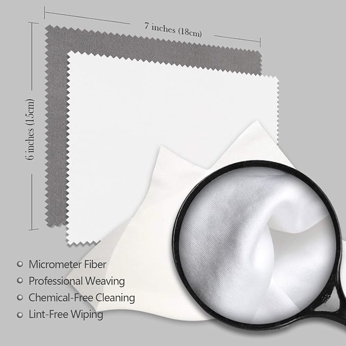 AAwipes Eyeglasses Cleaning Cloth Microfiber Cleaning Cloths 30 Pack - Image 8