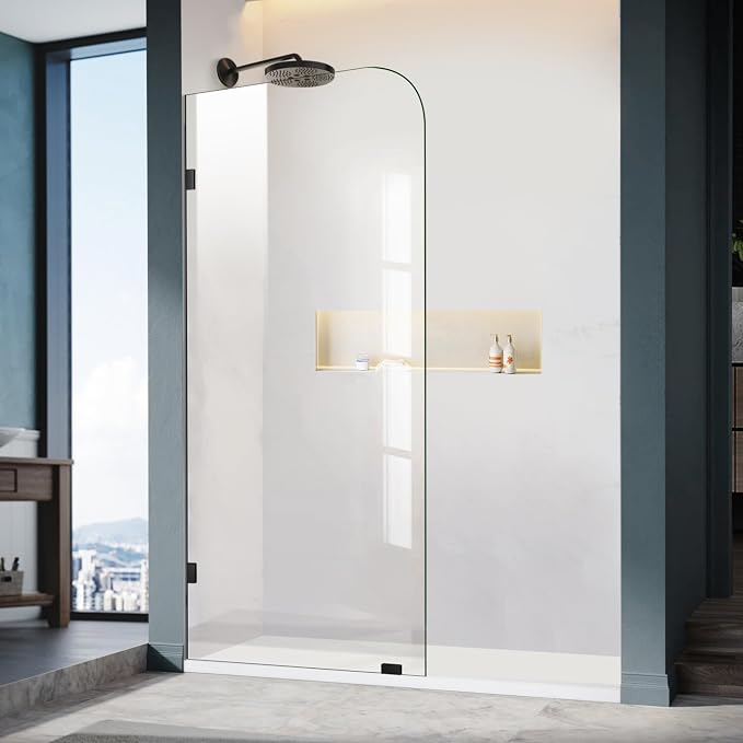 Frameless Shower Door, 3/8" Glass Shower Doors by ELYXIAN